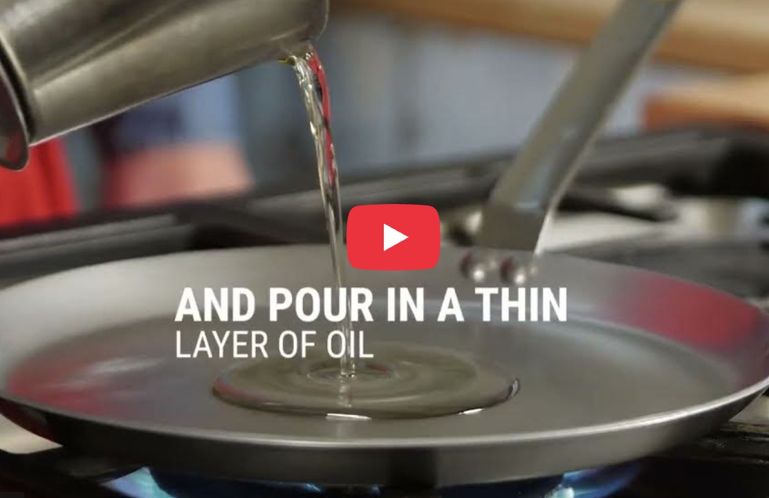 pan seasoning video